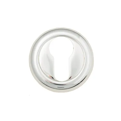 Накладка дверная под цилиндр Venezia CYL-1 D1 натуральное серебро 2 шт.