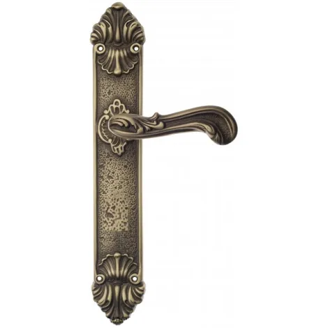 Дверная ручка Venezia GIULIETTA на планке PL95 матовая бронза