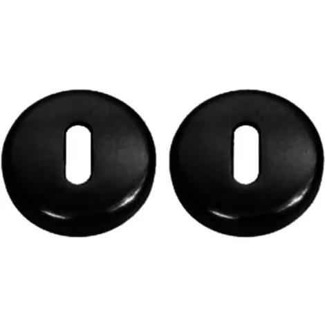 Накладка под ключ Буратино на круглом основании Colombo CD 1063 матовый чёрный