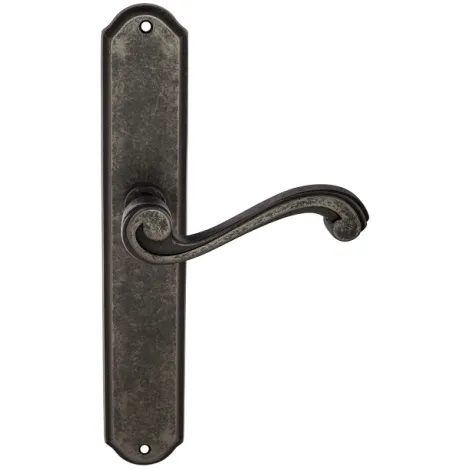 Дверная ручка Venezia \"VIVALDI\" на планке PL02 античное серебро