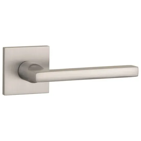 Дверная ручка на квадратном основании STILE SIRA Q SLIMM 7 mm никель