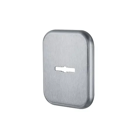 Декоративная квадратная накладка Armadillo на сувальдный замок PS-DEC SQ (ATC Protector 1) SC-14 матовый хром