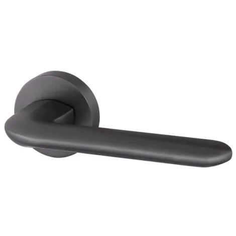 Дверная ручка на круглом основании Armadillo EXCALIBUR URB4 BPVD-77 вороненый никель