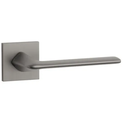 Дверная ручка на квадратном основании STILE TOBA Q SLIMM 7 mm титан