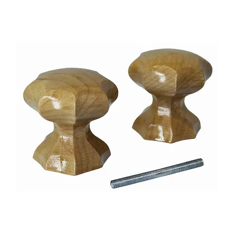 Ручка-кнопка Veles фигурная карельская береза