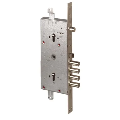 Корпус врезного двухцилиндрового замка с задвижкой и защёлкой Cisa 56.786.48 (тех. упаковка)