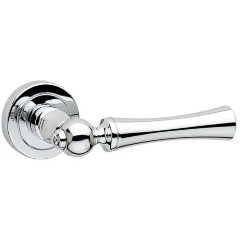 Дверная ручка на круглом основании Fimet Pisa 119/233 F04 полированный хром