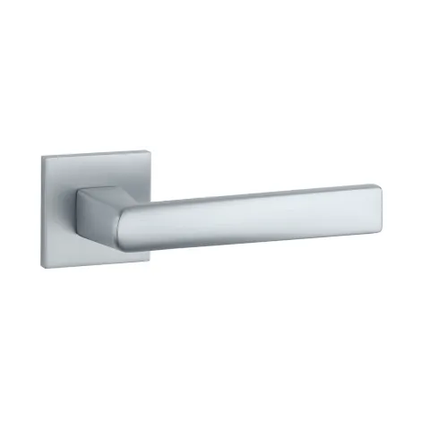 Дверная ручка на квадратном основании STILE ADANA Q SLIMM 7mm PSC матовый хром