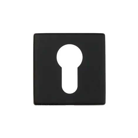 Накладка дверная под цилиндр на квадратном основании Venezia CYL-1 FSS черный 2 шт.