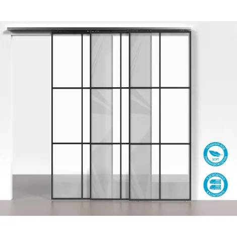 Комплект для профильных телескопических дверей Armadillo SLD.Comfort-PRO.SET5.PROF telescope/80