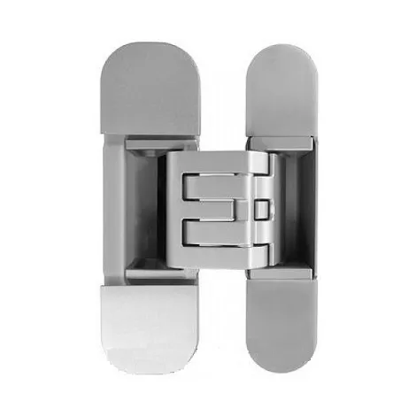 Петля скрытая универсальная асимметричная KUBICA HYBRID 6360 45 CR.SAT матовый хром (60 kg)