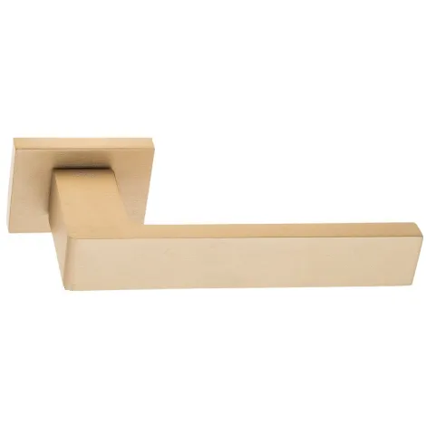 Дверная ручка на прямоугольном основании Fratelli Cattini \"BOOM\" 6-KD золото крайола