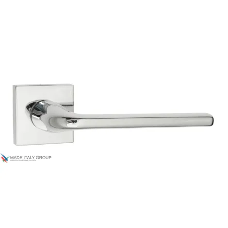 Дверная ручка на квадратном основании Fratelli Cattini \"LINEA\" 8-CR полированный хром