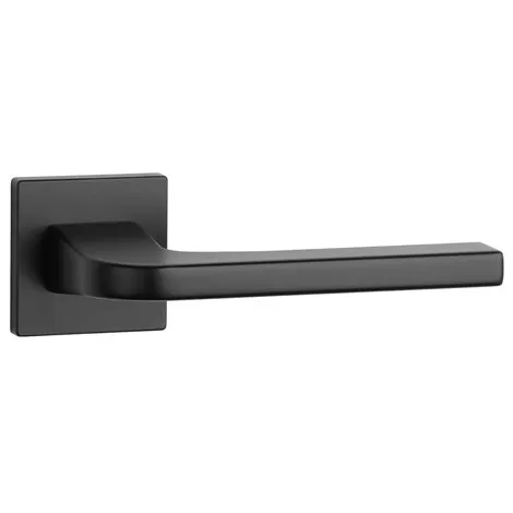 Дверная ручка на квадратном основании APRILE ISMENA Q 7S BK черный