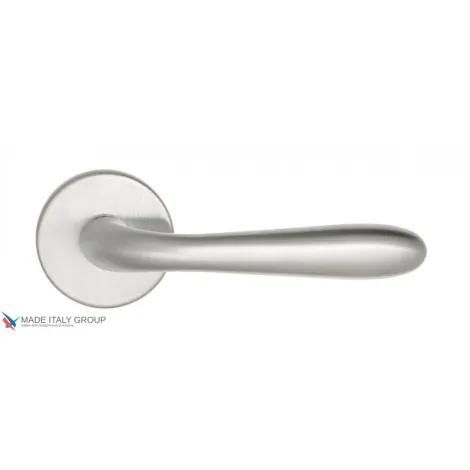 Дверная ручка на круглом основании Fratelli Cattini \"GOCCIA\" 7-CS матовый хром