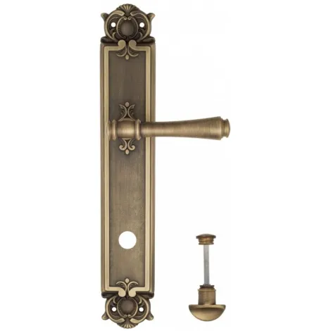 Дверная ручка Venezia \"CALLISTO\" WC-2 на планке PL97 матовая бронза