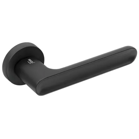 Дверная ручка на круглом основании FANTOM \"Фабиана\" MB черный