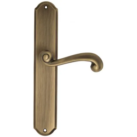 Дверная ручка Venezia \"CARNEVALE\" на планке PL02 матовая бронза