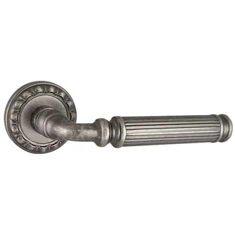 Дверная ручка на круглом основании Punto R.MT53.BELLAGIO (BELLAGIO MT) OS-9 античное серебро