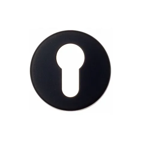 Накладка под цилиндр на круглом основании Fratelli Cattini CYL-7 NM матовый черный 2 шт.