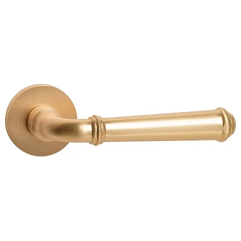 Дверная ручка на круглом основании Ajax R.JSR51.LAURA SSG-39 сатинированное золото