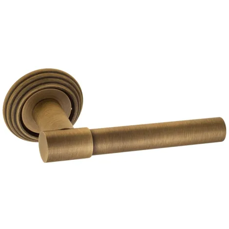 Дверная ручка на круглом основании Fratelli Cattini \"UNA\" D8-BY матовая бронза