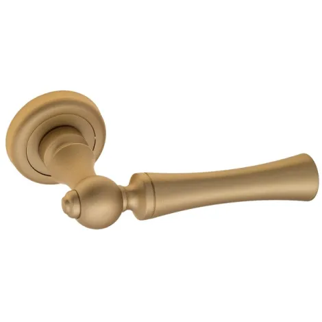 Дверная ручка на круглом основании Fratelli Cattini \"FOGGIA\" D1-BS матовая латунь