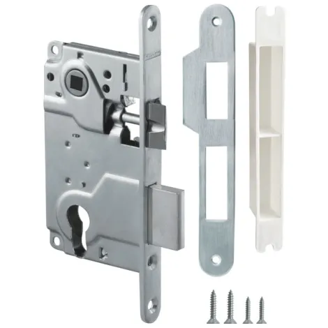 Корпус врезного замка c защёлкой Armadillo METLH25-50 Box (LH 25-50) SN матовый никель