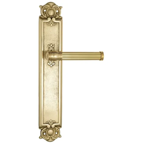 Дверная ручка Venezia \"IMPERO\" на планке PL97 полированная латунь