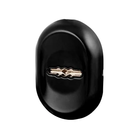 Накладка под сувальдный ключ Fuaro ESC.S-auto/CRE/OV.13 (ESC-13S) с автоматическими шторками BL черный (1шт.)