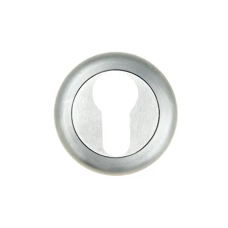 Накладка дверная под цилиндр Venezia CYL-1 D1 матовый хром 2 шт.