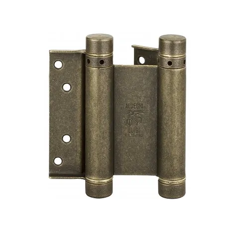 Дверная петля барная пружинная двусторонняя Fratelli Cattini (Aldeghi) 125-40 BA античная бронза