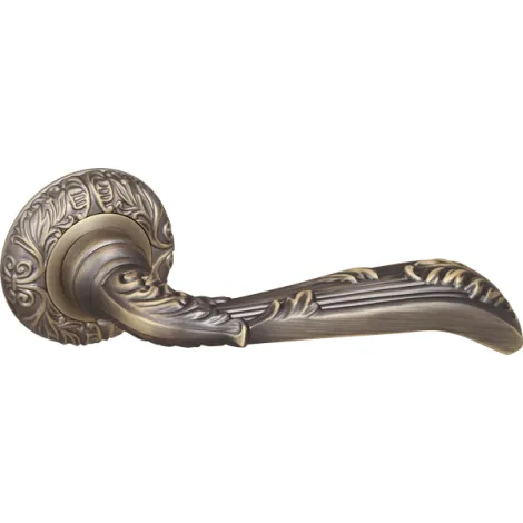 Дверная ручка на круглом основании Fuaro R.SM58.BOHEMIA (BOHEMIA SM) MAB-6 темная бронза