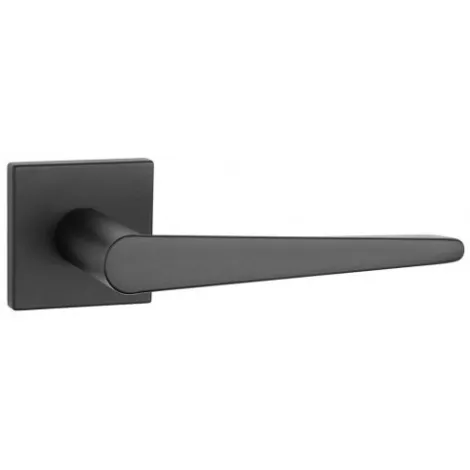 Дверная ручка на квадратном основании APRILE ARNICA Q 7S BLACK черный