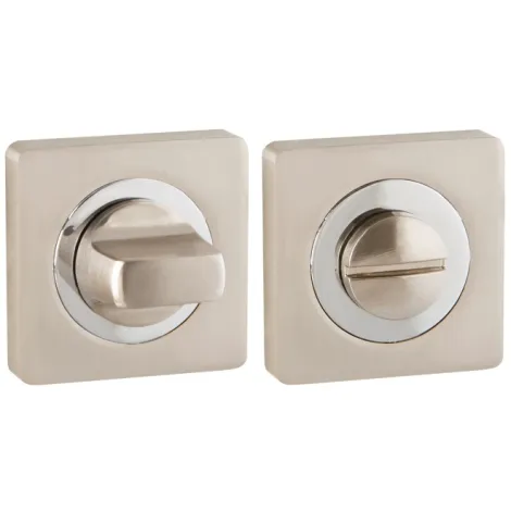 Фиксатор поворотный на круглом основании Punto BK6.K.ZQ51 (BK6 ZQ ) SN/CP-3 матовый никель/хром