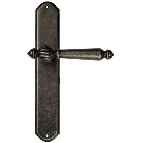 Дверная ручка Venezia \"PELLESTRINA\" на планке PL02 античная бронза