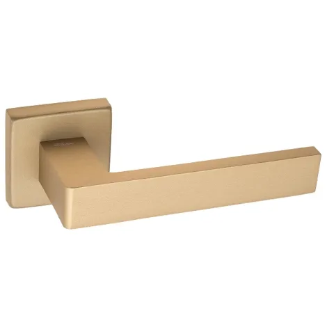 Дверная ручка на квадратном основании Fratelli Cattini \"BOOM A\" 8-KD золото крайола