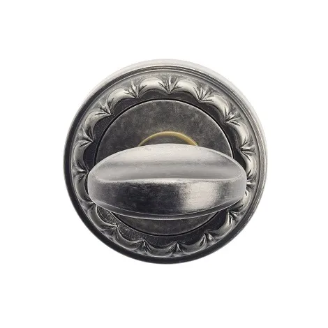 Фиксатор поворотный на круглом основании Venezia WC-2 D2 античное серебро