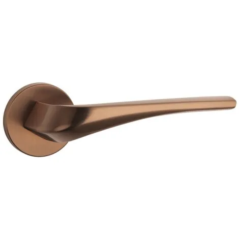 Дверная ручка на круглом основании APRILE DALIA R 7S PN PVD матовая медь