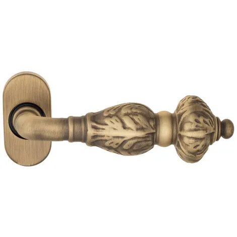 Дверная ручка для профильных дверей Venezia \"LUCRECIA\" EP матовая бронза