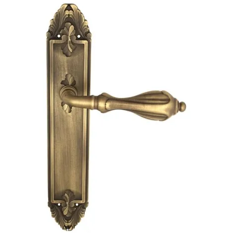 Дверная ручка Venezia \"ANAFESTO\" на планке PL90 матовая бронза