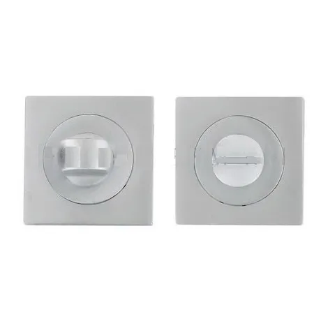 Фиксатор на квадратной розетке Sicma WC 2550 CS 50x50 mm матовый хром