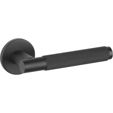 Дверная ручка на круглом основании Fimet Marion 1444/208 NO черный