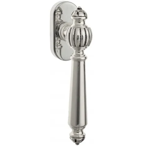 Ручка оконная Venezia \"PELLESTRINA\" FW натуральное серебро + черный