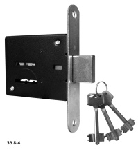 Замок врезной Omega (Омега) сувальдный ЗВ8-4, 3 ключа