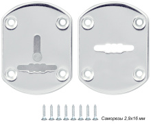Декоративная накладка Punto ESC021-SS (нержавейка) на сув. замок (1 пара)