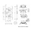 Замок магнитный под кабинетный ключ AGB MEDIANA POLARIS B06101.50.93.640 с ответной планкой черный