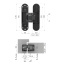 Петля скрытой установки Armadillo U3D3300.TG BL черный