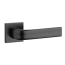 Дверная ручка на квадратном основании STILE JENA Q SLIMM 7mm BLACK черный